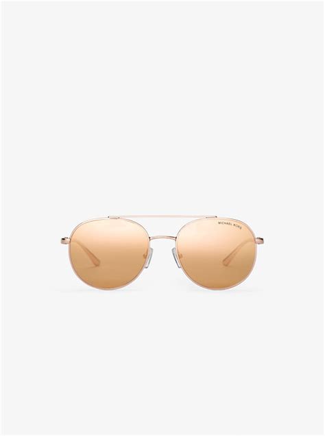 Lon Rounded Aviator Sunglasses 